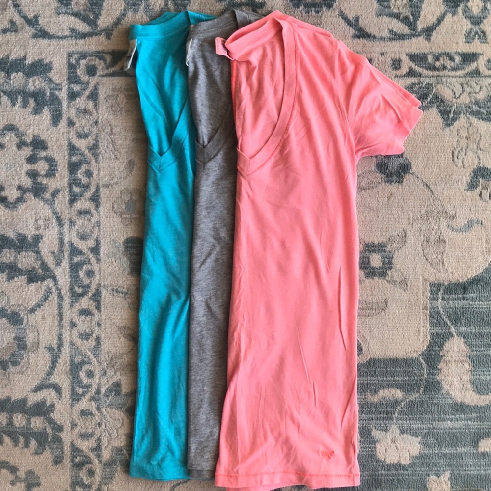Pink V-necks Size Small